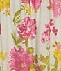 Color:Ivory Multi - Image 3 - Floral Print Smocked Midi Dress