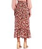 Color:Brown Multi - Image 2 - High Rise Smock Waist Floral Skirt