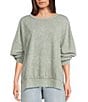Blu Pepper Knit Long Sleeve Top - Image 1