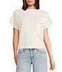 Blu Pepper Knit Mock Neck Front Pocket Cap Sleeve Sweater - Image 5