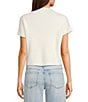 Blu Pepper Knit Mock Neck Front Pocket Cap Sleeve Sweater - Image 6