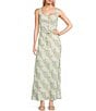 Blu Pepper Linen Blend Floral Print Coordinating Cropped Top, Color:Cream Multi - Image 3