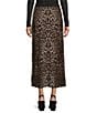 Blu Pepper Mesh Leopard Printed Midi Skirt - Image 2