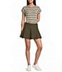Blu Pepper Mid Rise Godet Mini Skirt - Image 3