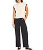 Blu Pepper Mock Neck Contrast Stitch Side Tie Sweater - Image 3