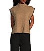 Blu Pepper Mock Neck Contrast Stitch Side Tie Sweater - Image 1
