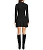 Blu Pepper Mock Neck Long Sleeve Flared Sweater Dress - Image 5
