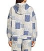 Blu Pepper Multi Floral Patchwork Printed Quilted Long Sleeve Hoodie - Image 2
