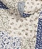 Blu Pepper Multi Floral Patchwork Printed Quilted Long Sleeve Hoodie - Image 4
