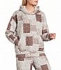 Blu Pepper Multi Floral Patchwork Printed Quilted Long Sleeve Coordinating Hoodie - Image 1