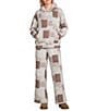 Blu Pepper Multi Floral Patchwork Printed Quilted Long Sleeve Coordinating Hoodie - Image 3