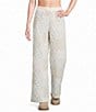Blu Pepper Multi Floral Patchwork Quilted Lounge Coordinating Pants - Image 1
