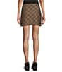 Blu Pepper Plaid Side Slit Mini Skirt - Image 2