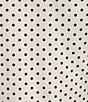 Blu Pepper Polka Dot V-Neck Button Down Short Sleeve Top - Image 3