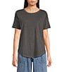 Blu Pepper Short Sleeve Exposed Seam Knit Top - Image 1
