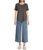 Blu Pepper Short Sleeve Exposed Seam Knit Top - Image 3