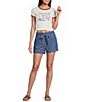Blu Pepper Short Sleeve Graphic Knit Crop Tee - Image 3
