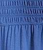 Blu Pepper Smocked V-Neck Flutter Tiered Midi Dress - Image 3