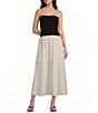 Blu Pepper Strapless Mix Media Midi Dress - Image 1