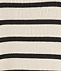 Blu Pepper Stripe Mock Neck Long Sleeve Sweater - Image 4