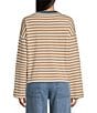 Blu Pepper Striped Boxy Long Sleeve Top - Image 2