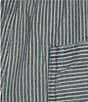 Blu Pepper Striped Drawstring Self Tie Pants, Color:Denim - Image 4