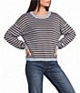 Blu Pepper Striped Long Sleeve Knit Sweater - Image 1