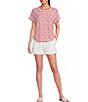 Blu Pepper Striped Short Sleeve Knit Top - Image 3