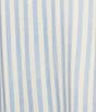 Blu Pepper Striped Square Neck Tie Shoulder Maxi Dress, Color:Blue - Image 3