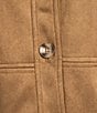 Blu Pepper Suede Collared Button Front Cropped Jacket, Color:Camel - Image 5