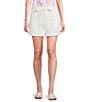 Blu Pepper Tie Front Mid Rise Flat Front Shorts - Image 1
