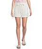 Blu Pepper Tie Front Mid Rise Flat Front Shorts - Image 1