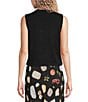 Blu Pepper Tie Front Sleeveless Knit Cardigan - Image 2