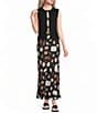 Blu Pepper Tie Front Sleeveless Knit Cardigan - Image 3