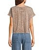 Blu Pepper Washed Boxy Knit Short Sleeve Top - Image 2