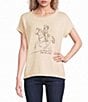 Blu Pepper Western Embroidered Short Sleeve Sweater - Image 1