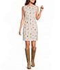 Blu Pepper Western Printed Sleeveless Denim Mini Dress - Image 1
