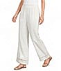 Blu Pepper Woven Wide Leg Ladder Lace Pants - Image 3