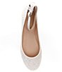 Color:Ivory - Image 5 - Blue by Betsey Johnson Ace Pearl Ankle Strap Ballet Flats
