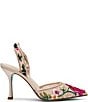 Blue by Betsey Johnson April Mesh Beaded Floral Applique Slingback Pumps - Image 3