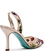 Blue by Betsey Johnson April Mesh Beaded Floral Applique Slingback Pumps - Image 5