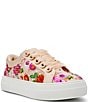Blue by Betsey Johnson Bonny Floral Embroidered Platform Sneakers - Image 1