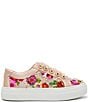 Blue by Betsey Johnson Bonny Floral Embroidered Platform Sneakers - Image 3