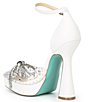 Blue by Betsey Johnson Cher Clear Rhinestone Bow Platform Pumps | Dillard's