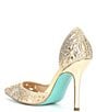 Color:Light Gold - Image 3 - Blue by Betsey Johnson Chic Cut-Out Rhinestone Dress Pumps