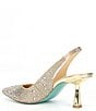 Color:Light Gold - Image 3 - Blue by Betsey Johnson Clark Rhinestone Slingback Pumps