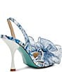 Color:Blue Floral - Image 3 - Blue by Betsey Johnson Fawn Floral Pearl Bow Dress Sandals