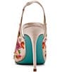 Blue by Betsey Johnson Gerri Beaded Slingback Peep Toe Pumps - Image 5