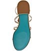 Blue by Betsey Johnson Joyce Gladiator Floral Pearl Embellished Sandals - Image 6