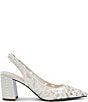 Blue by Betsey Johnson Kit Sequin Beaded Slingback Pumps - Image 2